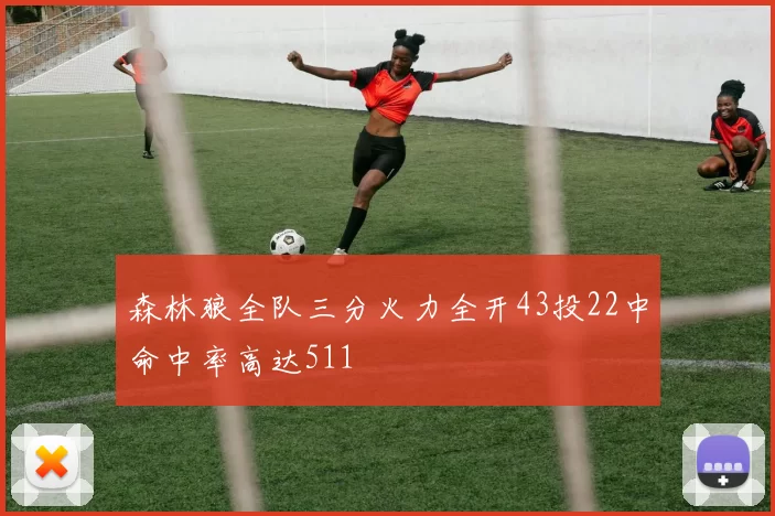 森林狼全队三分火力全开43投22中命中率高达511